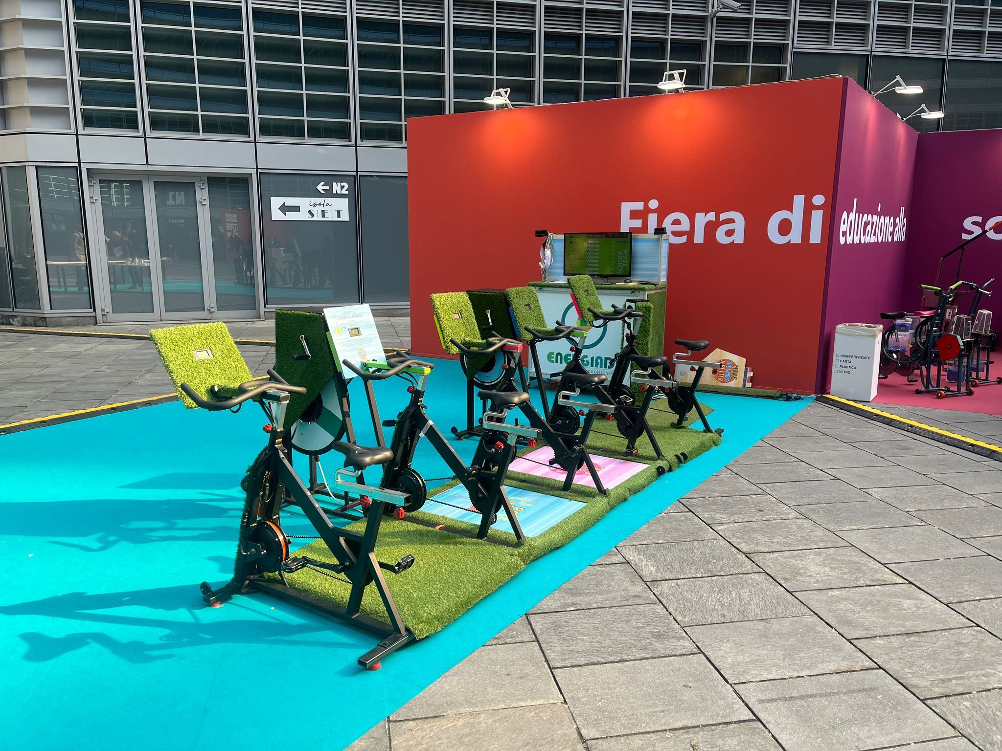 Le spin-bike di Social Ice APS per la produzione di energia