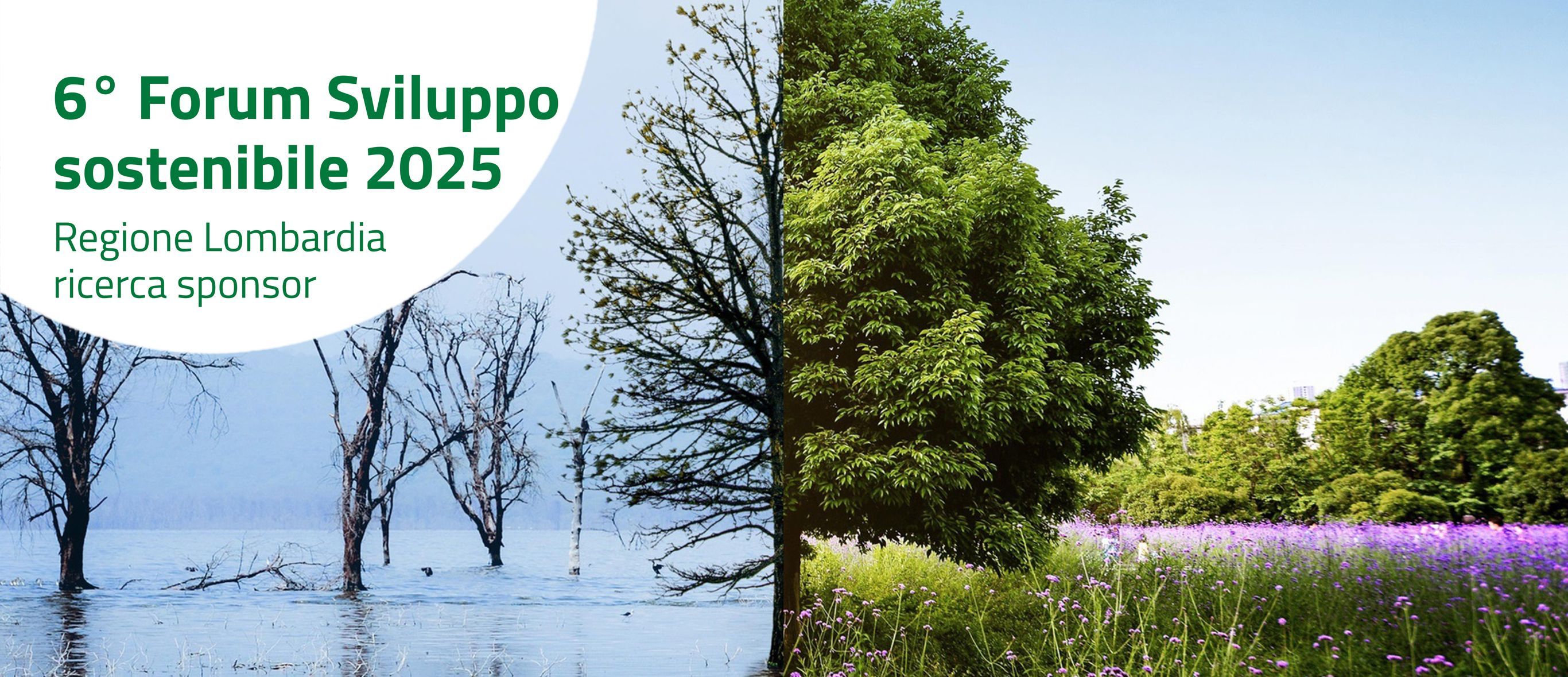 6° Forum Sviluppo sostenibile 2025 - Regione Lombardia cerca lo sponsor